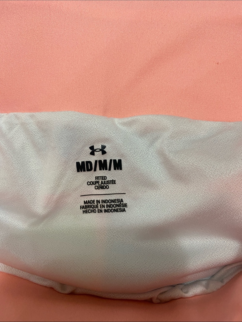 Under Armour Pastel Tie-Dye Running Shorts - Pink Waistband - Picture 4 of 7